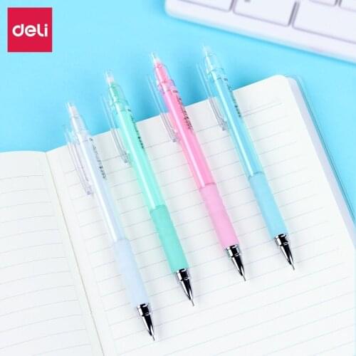 Deli 0.5mm/0.7mm Automatic Pencils 36pcs Cute Candy Colors Mechanical Pencil Student Stationery Kawaii School Supplies Wholesale