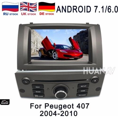 Car DVD player GPS navigation for Peugeot 407 2004-2010 Car DVD GPS Navigation Head Unit Android6 2GB+32GB/Android7 2GB+16GB
