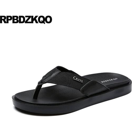 Black Waterproof Runway Sandals Slides Beach Open Toe Slip On Water Slippers Designer Shoes Men High Quality Flip Flop Platform