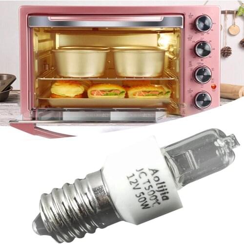 Oven Light Bulb High Temperature Resistant Safe Halogen Lamp Dryer Microwave Bulb 12V 50W Oven Light Bulb 750LM