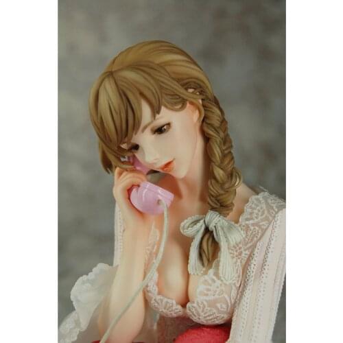 GK hand-made resin white mold WF2018 summer phone girl white mold spot