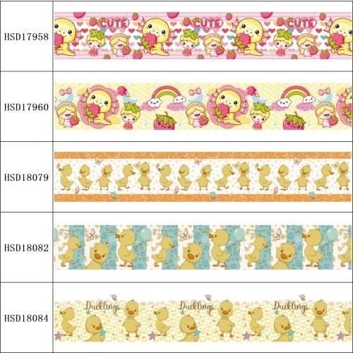 HSDRibbon free shipping 3" 75mm heat transfer printed hsd-design series Grosgrain Ribbon 50Yards/Roll