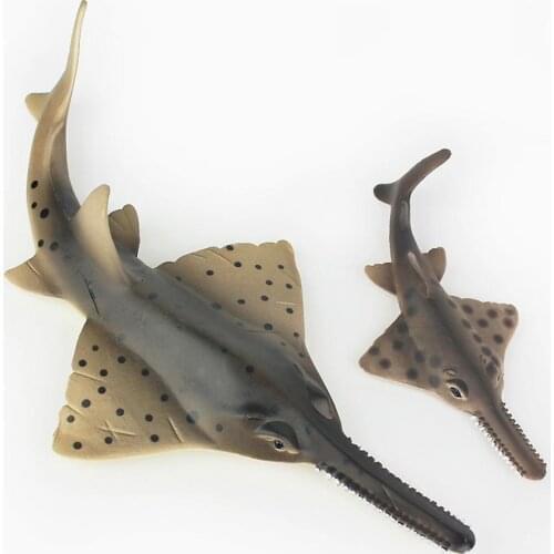 Simulation Sawfish Animal Marine Model Figurine Children Playing Toy Home Decor