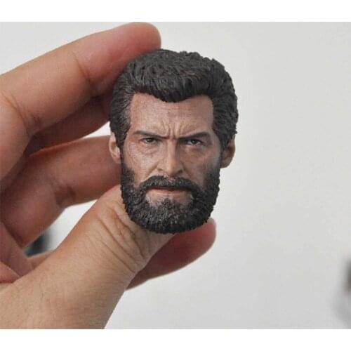 Delicate Painting 1/6 The Elderly Hugh Jackman Head Sculpt Fit 12" Figure A Styles