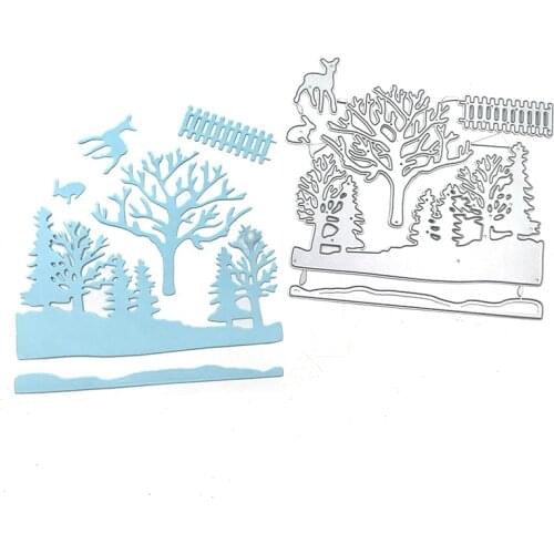 Julyarts Forest Scrapbooking Dies Metal Craft Dies New Arrivals Metal Cutting Dies Greeting Card Handmade NEW