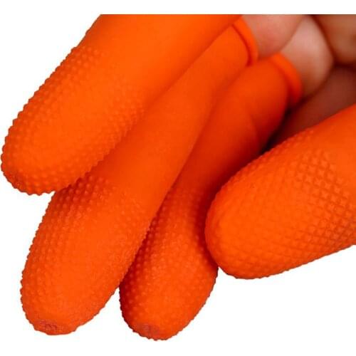 100 Pcs Multifunctional Fingertips Gloves Latex Rubber Antislip Finger Cutter Protector For Kitchen Food Cutter Gloves Accessory