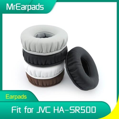 MrEarpads Earpads For JVC HA SR500 HA-SR500 Headphone Headband Rpalcement Ear Pads Earcushions Parts