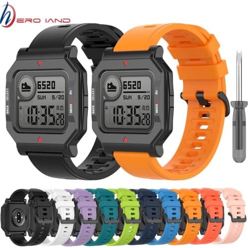 Soft Silicone Watch Strap For Amazfit Neo Smart Watch Replacement Wristband For Xiaomi Huami Amazfit Neo Watch Band Accessories