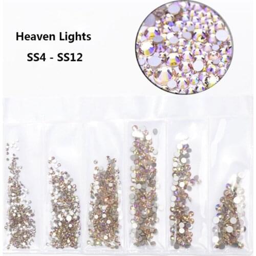1 Pack 30 Colors ss4-ss12 about 1580pcs Crystals Opal Rhinestones for Nails Mix Opal Glass 3D Nail Art Strass Ongle Decorations