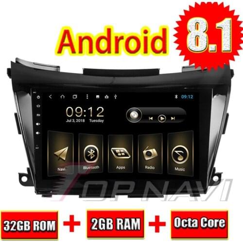 Topnavi 10.1'' Octa Core Android 8.1 Car GPS Navigation for Nissan Murano 2015- Autoradio Multimedia Audio Stereo NO DVD 2 Din