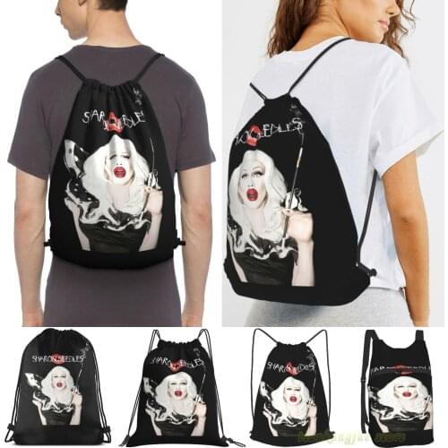 Unisex Drawstring Bags Sharon Needles(3) Women Drawstring Backpacks Men Outdoor Travel Backpacks Training Fitness Bag