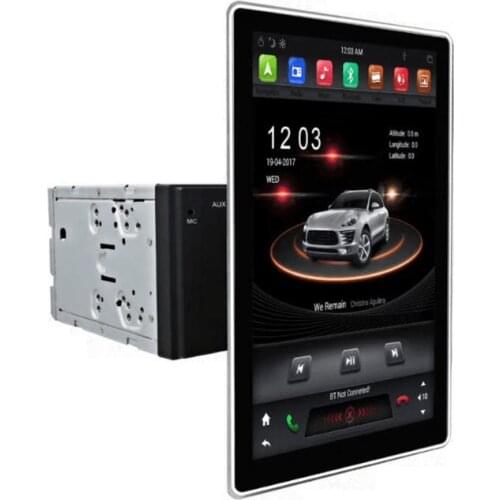Universal Car Multimedia GPS System 2Din Android Radio With 12.8 Inch Big Rotation Screen