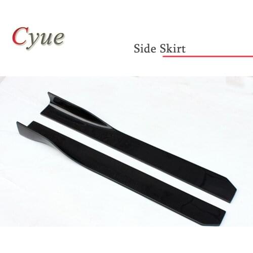 Universal Carbon Fiber Side Skirt Extension Design For Mercedes BMW Audi Volkswagen etc