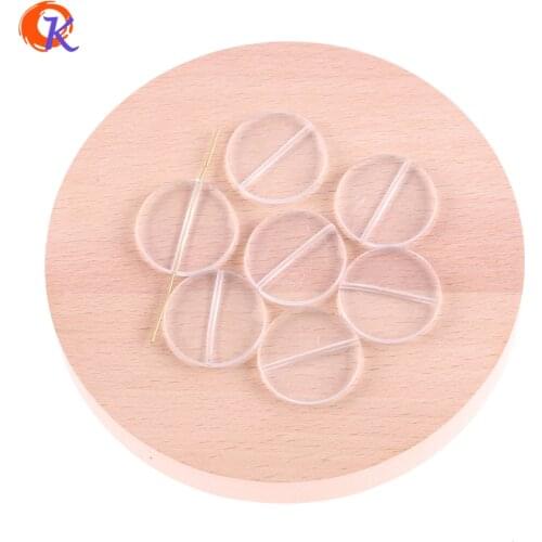 Cordial Design ( Design As Shown )21mm-42mm COINS Shape Beads Acrylic Clear Flat Coin Beads For Jewelry Necklace Making