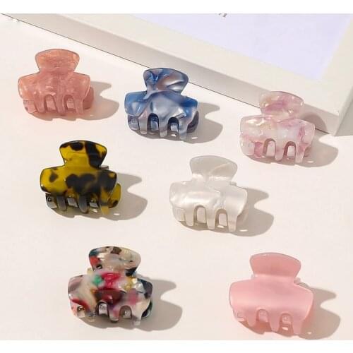Hair Claw Clips Barrettes Clamp Jelly Colors Acrylic Ponytail Crab Girls Hair Hairpin Hair Styling Accessories For Women