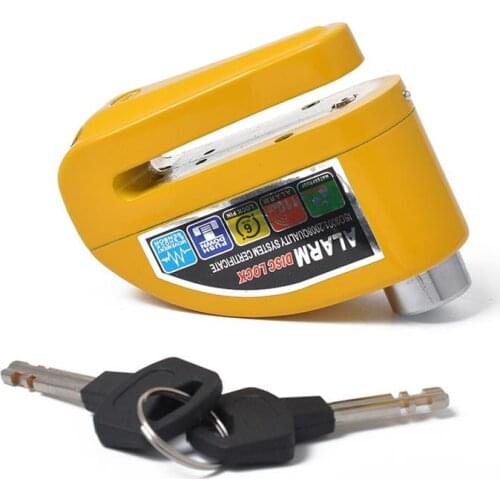 87 x 75 x 32mm waterproof motorcycle alarm lock bike lock security anti-theft lock moto disc brake lock +Keys+ hex wrench