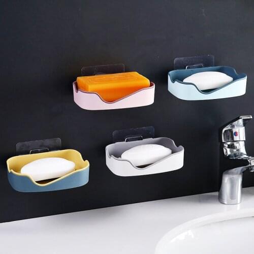 Q#1 pcs creative portable soap box bathroom storage tray Bathroom Storage Box bathroom shower supplies bathroom gadget container