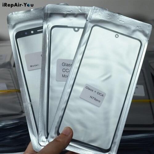 2 in 1 Front Outer Glass +OCA Film Replacement For Xiaomi Redmi Note 9 9s 6 8 7 8T pro K20 9A Poco F1 X3 Mi 9 Touch Panel Lens