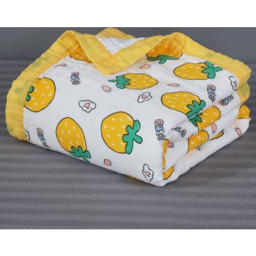 6 Layers Muslin Swaddle Baby Blankets Newborn Muslin Swaddle Baby Bedding Receiving Blanket Couverture Bebe Emmaillotage