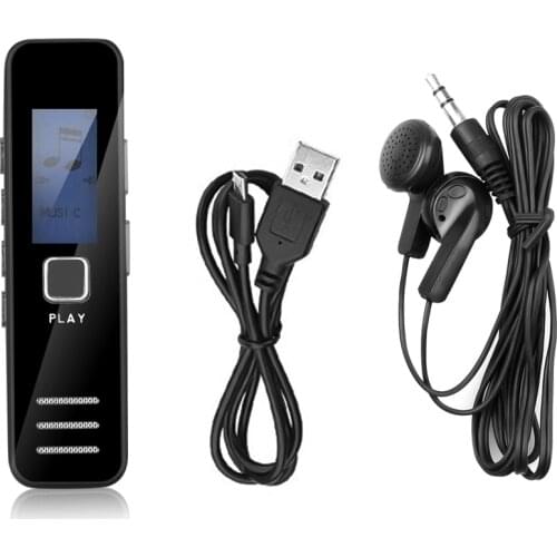 8GB Professional Mini Voice Recorder Dictaphone Digital Voice Recorder 20-hour Recording MP3 Player Support