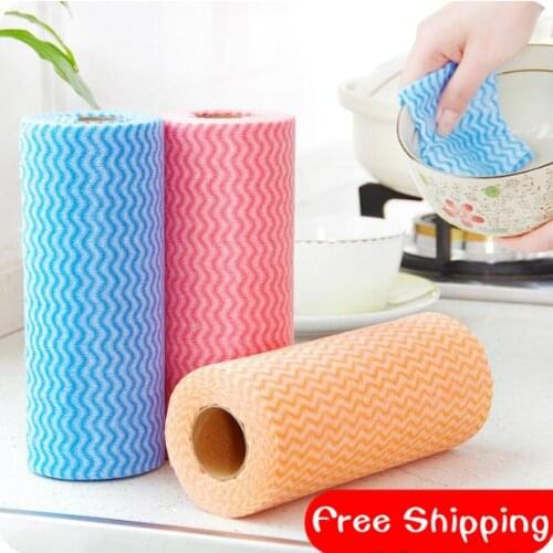Eco-friendly Disposable Non-woven Cloth Kitchen Towel Croppings Multi-purpose Cleaning Cloth Wash Cloth