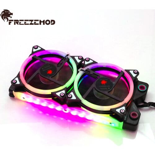 FREEZEMOD Copper RGB 240mm Lighting Radiator Thickness 28mm Water Cooler Heat Sink Water Cooling 5V AURA SYNC A-RGB