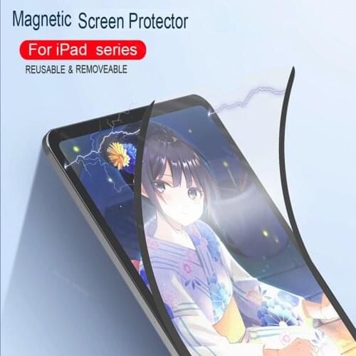 Like Paper Magnetic Screen Protector for iPad 12 9 2021 Pro 11 2020 2018 10.2 2019 7th 8th 9.7 10.5 2017 Reusable Removable Film