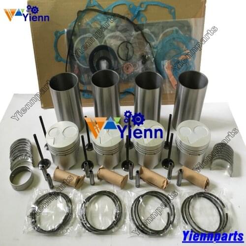 For Kubota V2203 Piston And Piston Ring Cylinder Liner Full Gasket Kit Valve Kit Bearing For KUBOTA V2203 Diesel Engine Parts