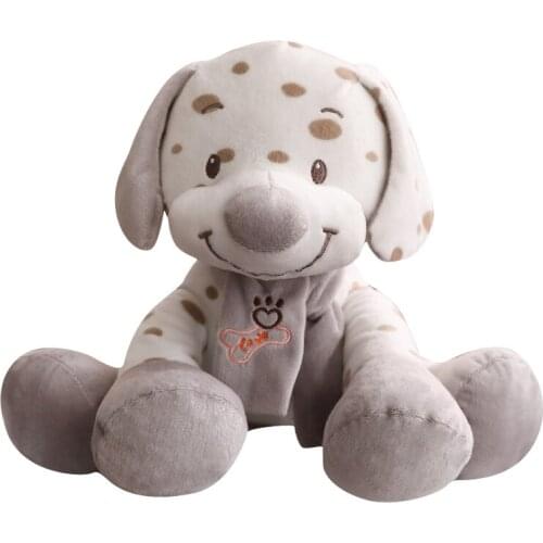Kawaii Puppy Stuffed Toys 25/35cm Cute Soft Cartoon Spotted Dog Plush Toys Stuffed Doll Kids Baby Appease Toys Plush Dog Doll