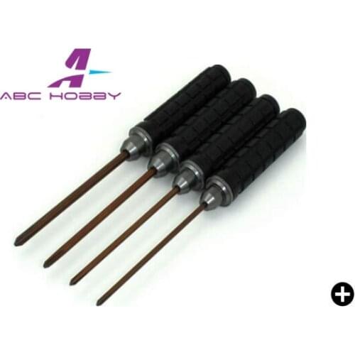 RC Silicone handle Cross Socket Driver Tools set (2.0 3.5 4.0 5.0 mm) Red tip