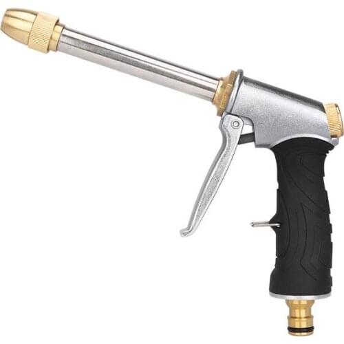 Car Wash Water Gun Rubber Coated High Pressure Copper Nozzle Watering And Household Garden Irrigation Watering Spray Gun