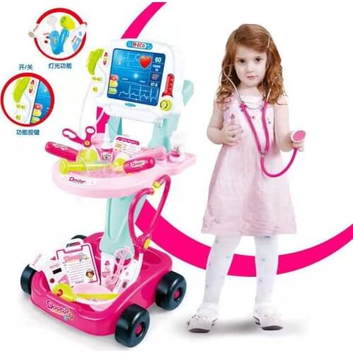 Gift 17PCS Simulation Baby Kids Girl Pretend play Role toys set Doctor Stethoscope Injection Nursing Medical Dentist Medicine