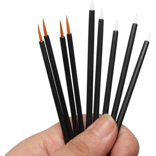 HOT 50 Pcs Disposable Eyeliner Brushes Eye Shadow Eyeliner Wand Cosmetic Brush Eyelash Extension Women Beauty Makeup Tools
