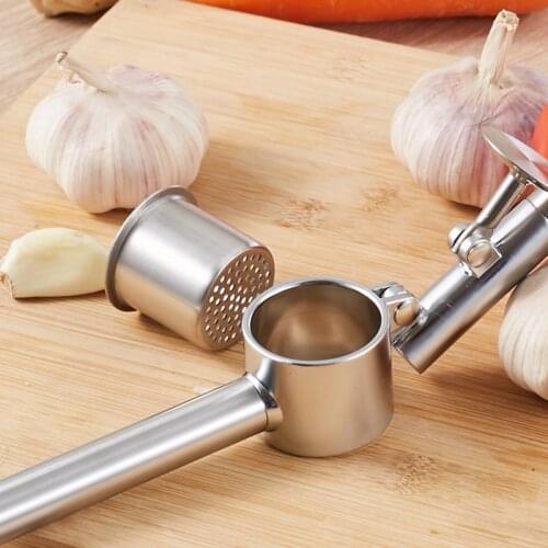 Garlic Press Chopper Presser Ginger Crusher Stainless Steel Squeezer Crush