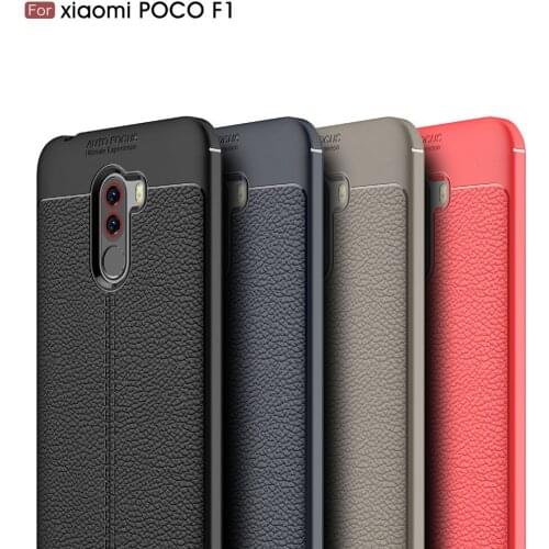 Shockproof Case For Pocophone F1 Case Carbon Fiber Matte tpu Silicone Cover For Xiaomi PocoPhone F1 case pocophon Poco F1 Bumper
