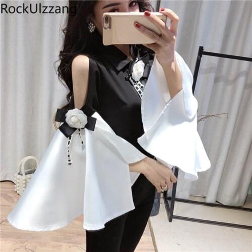 Женские шифоновые блузки Rockulzzang China At AliExpress