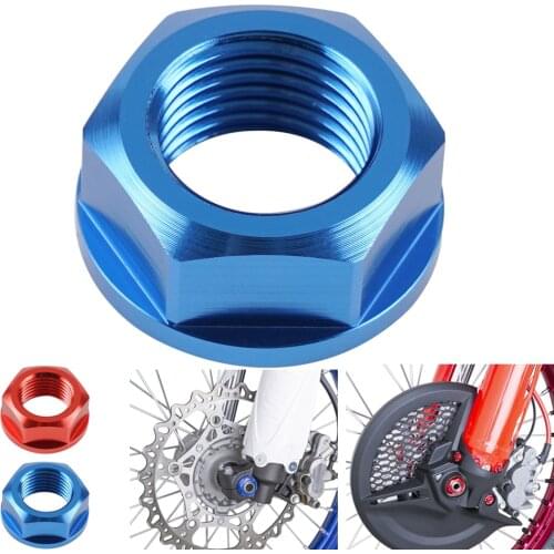 Front Axle Shaft Lock Nut for HONDA CR125R CR250R CRF250R CRF450R CRF1000L/450L CRF250/450X/RX for YAMAHA YZ WR 125 250 450