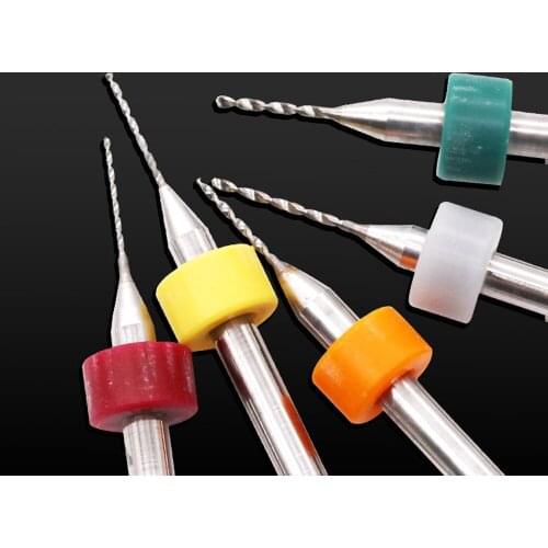 10 Pcs Precision Metal Processing Drill Tool Metal Woodworking Circuit Engraving Carbide Micro CNC PCB Drill Bits