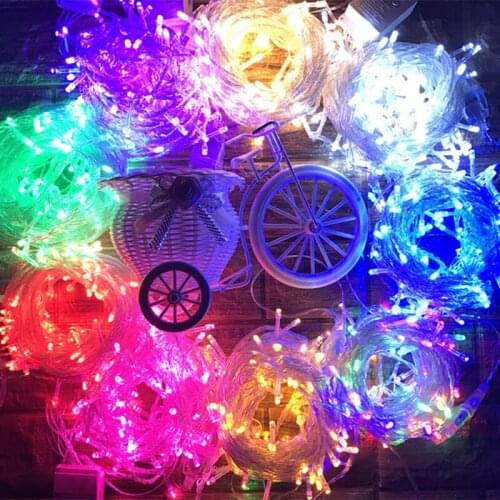 100 LED Color White Warm DIY Waterproof 8modes Fairy Light Modern Simple Romantic String Light Festival Wedding Party Room Decor