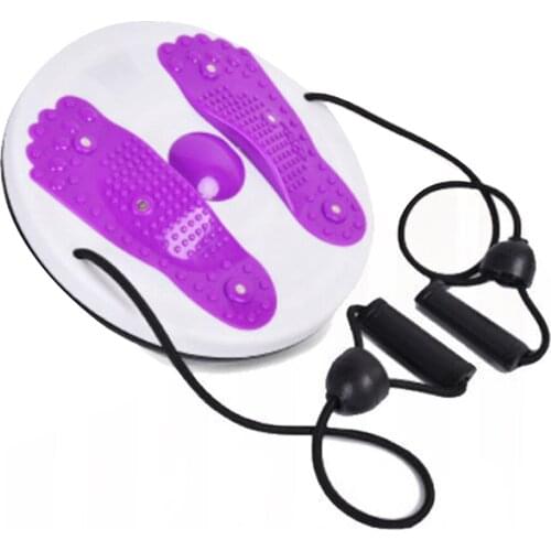 Yoga Twister Plate Twist Board with Resistance Rope Slimming Belly Tummy Legs Fitness Waist Exercise Balance Body Building