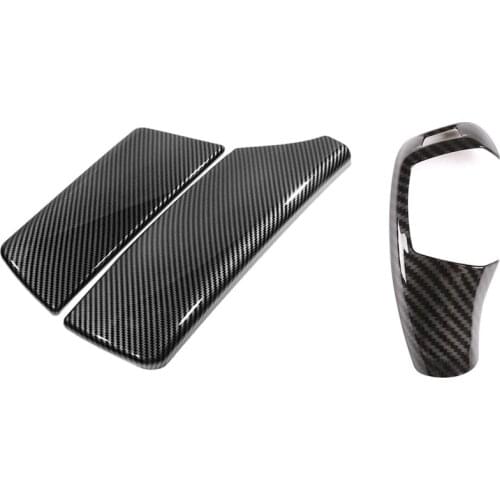 Right Drive Gear Shift Knob Cover Trim with Armrest Box Panel Center Console Stickers for BMW 5 Series F10 F18 11-17