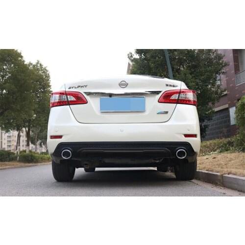 For For Nissan Sentra SYLPHY Rear Bumper Diffuser Protector Fit 2012/2013/2014/2015 Sentra Body kit bumper rear lip rear spoiler
