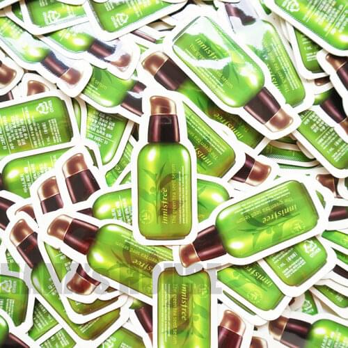 Green Tea Seed Serum Sample 30pcs Moisturizing Cream Whitening Essence Anti Wrinkle Facial Serum Acne Treatment Korea Cosmetics