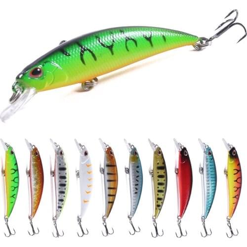 1pcs Minnow Fishing Lure Laser Hard Artificial Bait 3D Eyes 8cm 9g Fishing Wobblers Pike Carp Bait Crankbait Minnows
