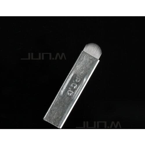 100PCS Sterilized Disposable Laminas Tebori Microblading Hard Pcd 19U Blades Permanent Makeup Needles Eyebrow Blades