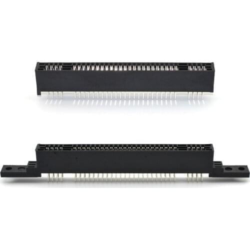 100 pcs Replacement 2.54mm Interval 62 Pin 62Pins Card Slot for Nintend Super Famicom for SFC SNES Clone Console