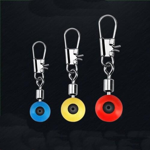 20pc Fishing Line Hook Swivels Shank Clip Connector Interlock Snap Sea Space Beans Lure Fishing Hooks Connector Pesca Tackle