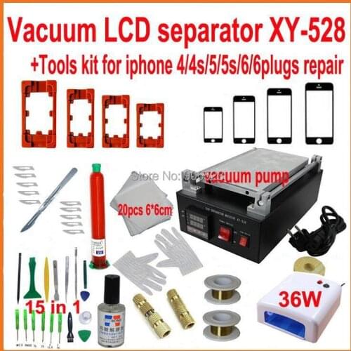 2015 New LCD Separator Bulit in vacuum pump to split Touch Screen glass lens Digitizer for iphone 6 Plus