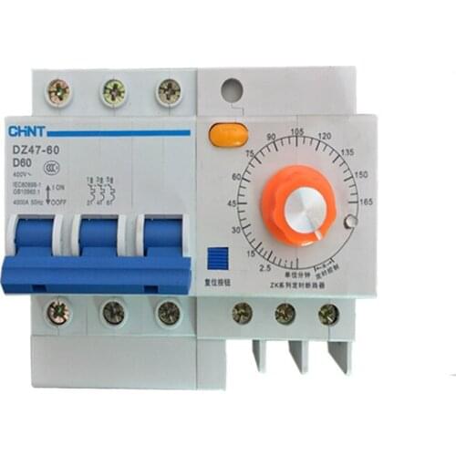 3 phase 3 wire 380V circuit breaker with timer function 16A,32A,60A 0-20min,60min,120min,165min din type 380V timer switch