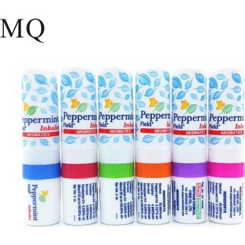 MQ 6Pcs Thailand Nasal Inhaler Prevent Sunstroke Anti-influenza Relieve Motion Sickness Aromatic Peppermint Inhaler